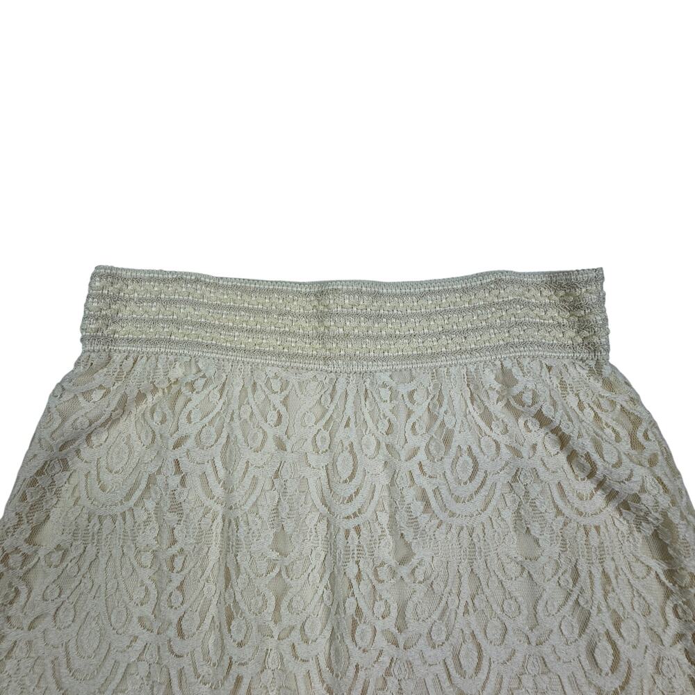 Cato Boho Hippie Festival Cottagecore Crochet Lace Maxi Skirt Women's Size L - Picture 4 of 9